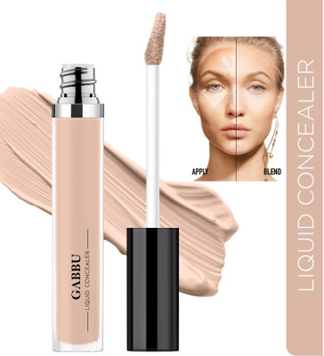 GABBU Liquid Concealer for Face Makeup with Radiant Natural Finish Concealer(ivory, 15 ml)