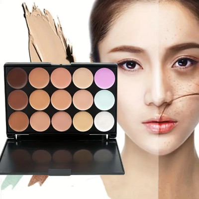 MYEONG 15 Color Contour Cream Concealer Palette Concealer(MULTI-COLOR, 15 g)