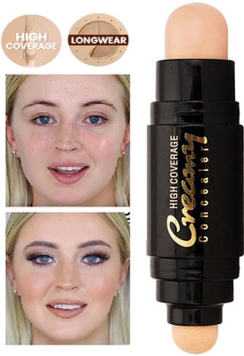 MYEONG Roll On Makeup Dewy Foundation Concealer Pan Stick Concealer(Beige, 10 g)