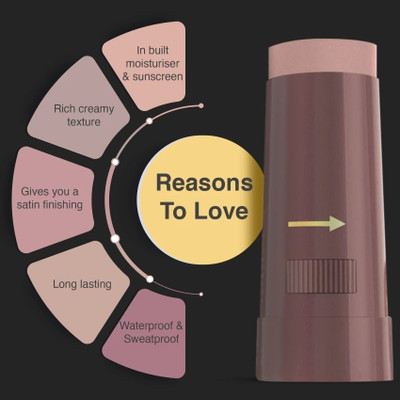 Jiwoo Instant Waterproof Make Up Stick  Concealer(beige, 15 g)