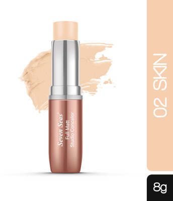 Seven Seas Full Matt Studio Concealer Waterproof Long Lasting Super Coverage Stick Concealer(Skin, 8 g)