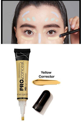 BLUEMERMAID LONG LASTING MAKEUP BEST COLOR CORRECTOR FULL COVERAGE Concealer(YELLOW, 8 g)