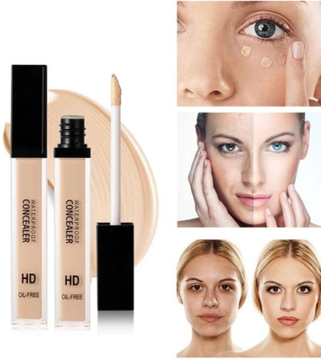 Glowsync Liquid Light Weight Full Coverage with Matte finish Concealer [pack of 2) Concealer(Biege, 6 ml)