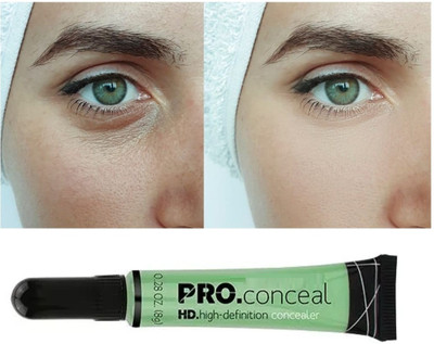 Luster Shine Longwearing Pro Concealer Cream Helps To Minimizes Fine Lines Concealer(Green, 8 g)