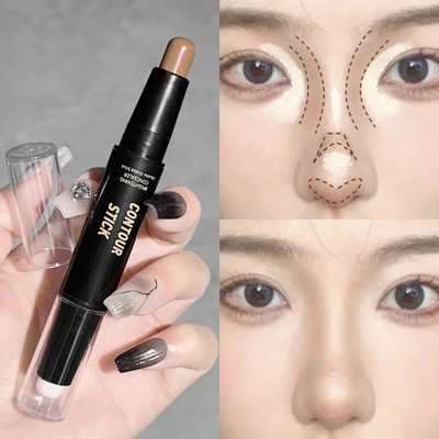 Arcanuy Contour Stick with Natural Highlighter Stick Concealer(BROWN, IVORY, 8 g)