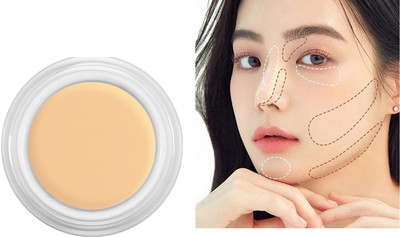 GABBU Creamy Lightweight Texture Water Proof Smooth Matte Finish Palette1 Concealer(ivory, 6 g)