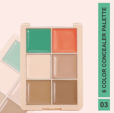 AFARAXIA Use Concealer Palette Medium Flawless coverage Hydrating and Nourishing face Concealer(muliti colour, 12 g)