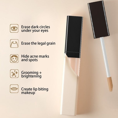 NADJA Liquid Light Weight Concealer With Full Coverage Concealer(IVORY, 6 ml)