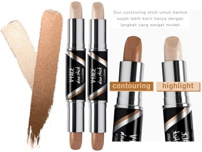 tanvi27 Best Dual Contour Pen Stick Lasting Highlight Concealer Face Makeup Concealer(Light Skin, Coffee, 16 g)