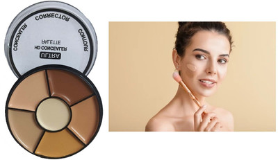 Maryville 6 IN 1 CONCEALER PALETTE EASY TO USE PERFECT PACK OF 1 Concealer(multi color, 18 g)