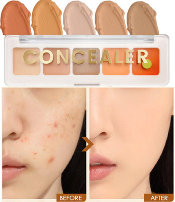 YAWI 5 Contour Concealer Colour Corrector Foundation Concealer(MULTI COLOR, 10 g)