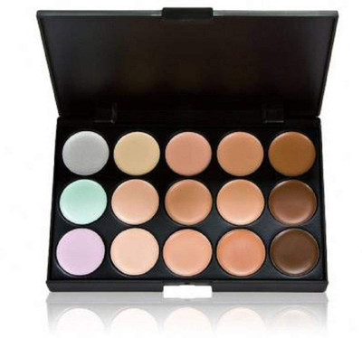 tanvi27 15 COLOR MATTE FINISH WATER PROOF & LONG LASTING CONCEALER PALETTE Concealer(MULTI COLOR, 15 g)