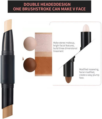 Aylily Professional 2in1 Concealer Highlighter & Contour Stick  Concealer(MULTICOLOR, 6.2 g)