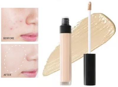 AMOSFIA makeup look while full coverage in an instant Concealer(beige, 8 g)