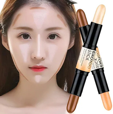 SKINPLUS Contour Stick High-light Shadow Concealer Pen Waterproof And Sweatproof Concealer(Multicolor, 16 g)