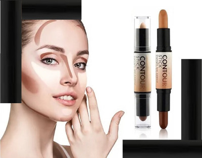 USBK Professional Makeup Contour Stick, Dual-ended Contour Stic Concealer(MULTI-COLOR, 6.2 g)