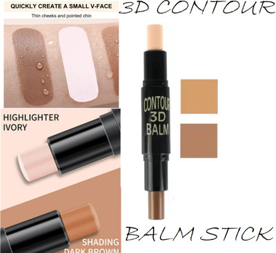 winry PERFECT FINISH 3D BALM CONTOUR STICK FOR HIGHLIGHTING Concealer(MULTICOLOUR, 10 g)