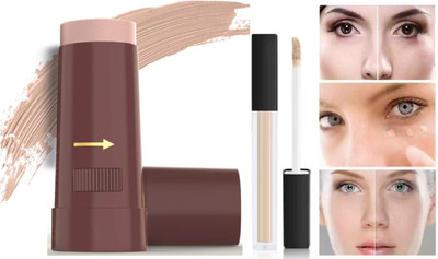 GABBU BEST MATTE FINISH LIQUID CONCEALER STICK Concealer with foundation stick Concealer(pure beige, ivorey, 24 g)
