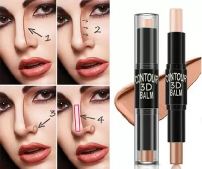 LILLYAMOR Best Professional Use Makeup 3D Stick highlights and contours  Concealer(beige, brown, 12.4 g)