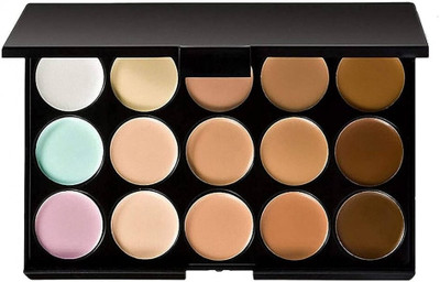 nn 15 color concealer palette matte finish look perfect shade pack of 1 Concealer(Multicolor, 50 g)