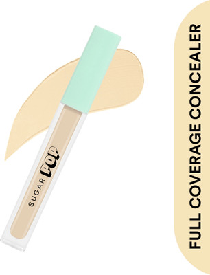 SUGAR POP Full Coverage Concealer 02 Walnut - Waterproof | Blendable | Long-lasting Concealer(Black & White, 4 ml)