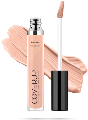 Emijun Liquid Light weight Concealer with Full Coverage | Easily Blendable Concealer(HONEY BEIGE, 7 ml)
