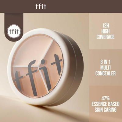 COSLUXE PROFESSIONAL T Fit Cover Up Pro Concealer 3 In1 Concealer & 4 Pcs Finger Puff combo set Concealer(Soft Blender for Full Coverage Hides Blemishes, Dark Circles & spot, 15 g) COSLUXE PROFESSIONAL T Fit Cover Up Pro Concealer 3 In1 Concealer & 4 Pcs Finger Puff combo set Concealer(Soft Blender for Full Coverage Hides Blemishes, Dark Circles & spot, 15 g)