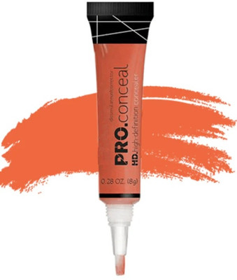 BLUEMERMAID Full Coverage PRO CONCEALER CREAMY FOR SKIN TONE Concealer(ORANGE, 8 g)