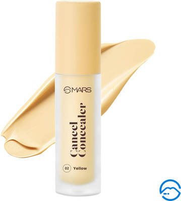 MARS Cancel Concealer for Face Makeup with Radiant Natural Finish | Long-Lasting Concealer(02-Yellow, 6 ml)