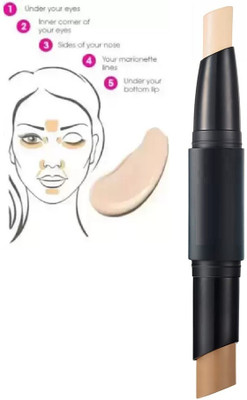 Aylily Professional Contour Stick with Natural Highlighter Stick  Concealer(MULTICOLOR, 6.2 g)