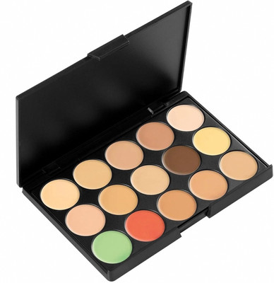 HUDA QUEEN 15 Color Full Coverage Concealer Palette Concealer(Multicolor, 30 ml)