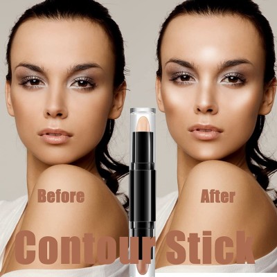 AMOSFIA Contour Stick,2 in 1 Makeup Highlight Shading Stick Concealer(Multicolor, 8 g)