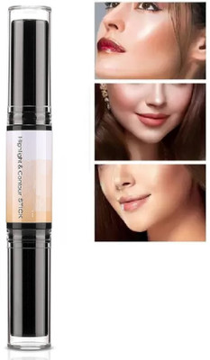 FELICECHIARA 2in1 Highlight Multi color Concealer 3D Contour Balm Stick, Concealer(Multicolor, 10 g)