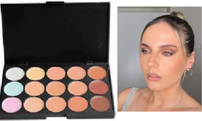 Luipui 15 COLOR CONTOUR & CORRECT CREAM PALETTE Concealer(MULTICOLOR, 22 g)