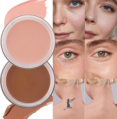 tanvi27 Easily Blend Light Weight & Full Coverage Natural Finish Concealer Cream Concealer(IVORY, BEIGE, 12 g)