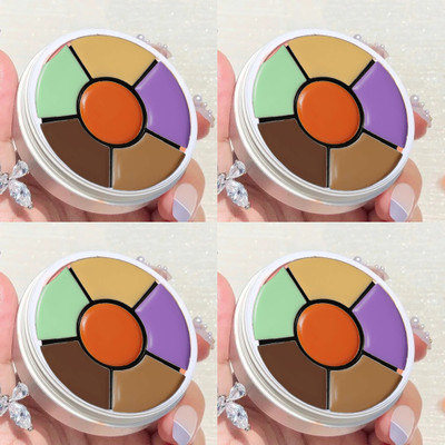 Emijun HD 6 Color Concealer Contour Palette for Face Makeup Concealer(MULTI COLOUR, 8 g)