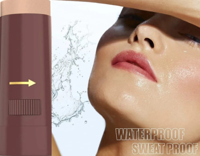 AFARAXIA Full Coverage Waterproof Smudge Proof Rollon Panstick Matte Finish Concealer(beige, 15 g)