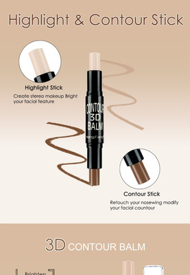 GFSU concealer and contour & highlighter stick contour stick Concealer(Beige, 6.2 ml)