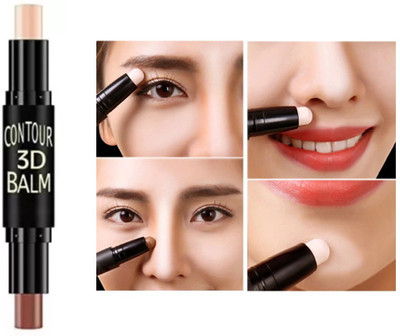 GFSU - GO FOR SOMETHING UNIQUE 3D 2 IN 1 HIGHLIGHT AND CONTOUR STICK FOR PROFESSIONAL LOOK Concealer(Beige, 8 g)