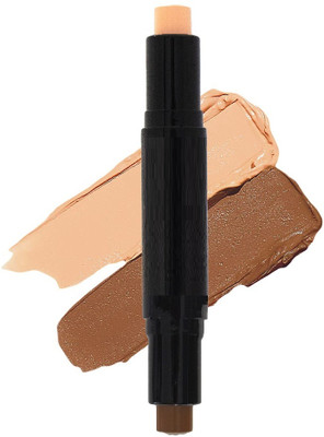 nn Waterproof Makeup Stick 2 IN 1 Contour And Highlighter Concealer(ALABASTER, NUTTY, 6 g)