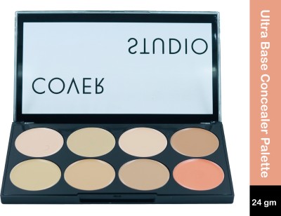 Malliao BEEMALIAO Cover Studio Ultra Base Concealer Palette Shade 01 Concealer(Pink, Orange, Beige, 24 g)