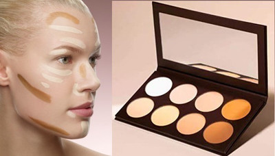AGLEY Highlighter and Contour Concealer Palette (8 shades) (MULTTI COLOR, 20 g) Concealer(MULTI COLOR, 20 ml)