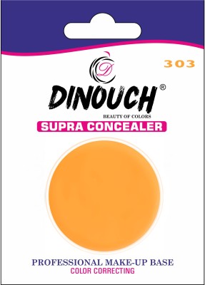 DINOUCH Professional Makeup Base Full coverage Creamy Matte Concealer Color Correctiong Concealer(303 ORANGE, 6 g)