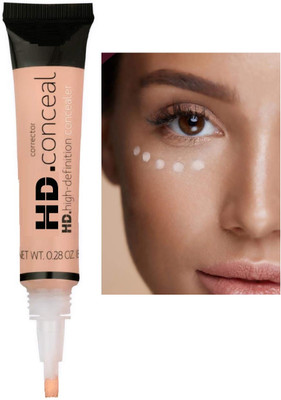 Herrlich Pro Cream Full Coverage tube Concealer for all skin type Concealer(BEIGE, 8 ml)