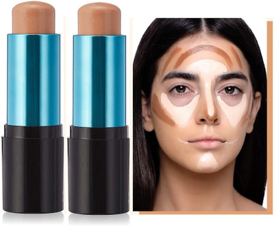 MYEONG Makeup Concealer & Foundation Stick For All Face Skin Concealer(Beige, 20 g)