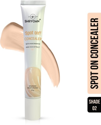 Shryoan Spot on Concealer I Full Coverage & Waterproof With Niacinamide & Cica Extract Concealer(Shade - 02, 25 g)