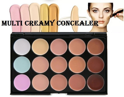 tanvi27 15 COLOR MULTI COLOR WATER PROOF BASE CONTOUR PALETTE Concealer(multi color, 22 g)