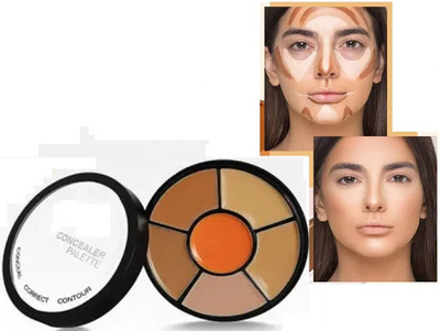 AFARAXIA New Conceal Correct Contour Palette Ultra-Smooth Longlasting Texture  Concealer(Muliti color, 15 ml)