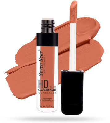 Seven Seas HD High Coverage Liquid Concealer | Easily Blend-able  Concealer(Orange, 7 g)
