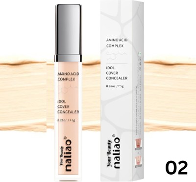 Your Beauty Maliao Amino Acid Complex Idol Cover Flawless Coverage Concealer(Shade 02- Soft Ivory, 7.5 g)